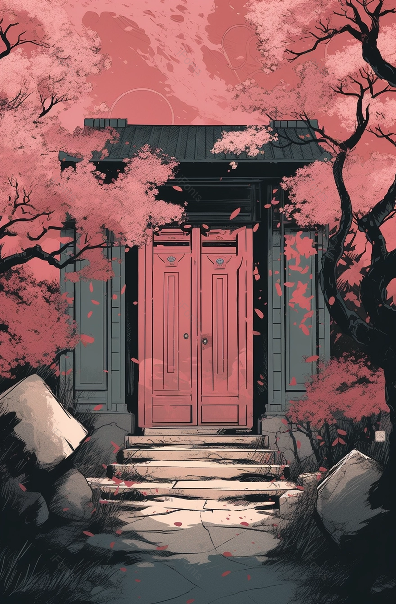 古宅谧静复古效果海报背景图,插画/手绘图,插画/手绘图库,插画/手绘图下载,插画/手绘